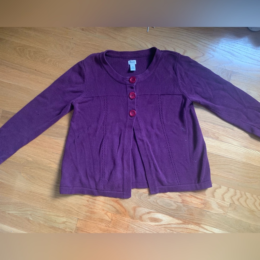 vintage purple cardigan